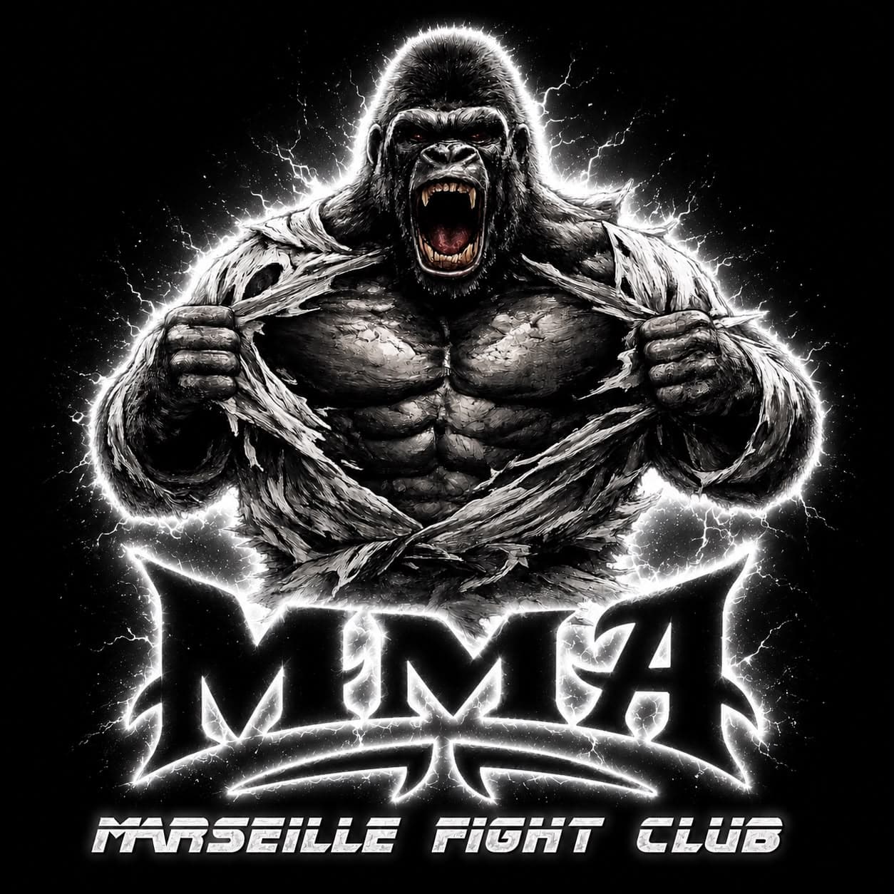 Marseille Fight Club Logo Gorilla